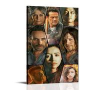 MNABSO The Walking Dead Team Character Art Poster Peinture décorative sur toile Art mural pour salon, chambre à coucher, 20 x 30 cm