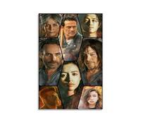 MNABSO The Walking Dead Team Character Art Tableau mural Impression d'image moderne Décoration de chambre familiale 30 x 45 cm
