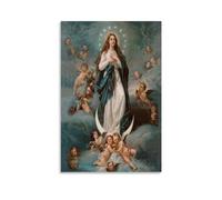 MNABSO Virgin Mary Assomption of The Virgin Art mural, impression photo, décoration moderne pour chambre familiale, 20 x 30 cm