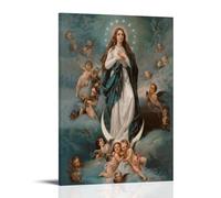 MNABSO Virgin Mary Assomption of The Virgin Art mural, impression photo, décoration moderne pour chambre familiale, 50 x 75 cm