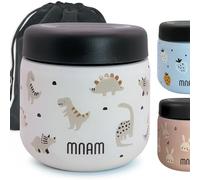 mnam Boîte de Conservation Isotherme pour Bébé 400 ml - Thermo Alimentaire Chaud - Termos Bébé - Gamelle Isotherme Repas - Lunch box - Food Thermy (Flaskdino)