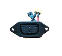 MNBHD Motorradabdeckung und Leisten Chargeur de Batterie au Lithium connecteur Socket Ligne for Super SOCO TC TS CU Motorrad-Zubehör (Color : TS TC CU Round pin)