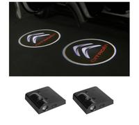 MNBHJGR 2 Pièces Projecteur de Logo de Lumière LED de Porte de Voiture, pour Citroen C1 C3 C4 C5 X DS3 DS4 DS5 C6 Picasso Aircross CCrosser Xsara Projecteur de Logo D'éclairage de Porte LED HD,A