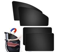 MNBHJGR 4 Pièces Voiture de Protection Solaire, pour MG MG3 Full Hybrid 2024 Rideaux Pare Soleil avec Aimants pou Vitres Latérales de Voiture,A