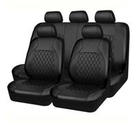 MNBHJGR 9Pcs Voiture Cuir Ensembles Housses siège, pour Toyota CH-R 2017-2024 Respirant Antidérapant Imperméable 5 Seats Full Set Accessoire,B/Black