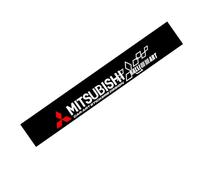 MNBHJGR Bande Pare-Soleil pour Pare-Brise de Voiture, pour Mitsubishi Fortis 2013-2024 Autocollant pour Pare-Brise en PVC pour Automobiles, Noir Brillant,C