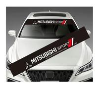 MNBHJGR Bande Pare-Soleil pour Pare-Brise de Voiture, pour Mitsubishi L200 2006-2015 Autocollant pour Pare-Brise en PVC pour Automobiles, Noir Brillant,A