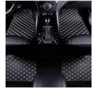 MNBHJGR Tapis Sol Voiture Cuir, pour Renault Megane 3 2008-2016 Coussinets de Pieds imperméables, Protection, Accessoires d'intérieur,C Black Beige