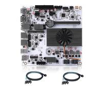 MNBOXCONET 10G NAS Motherboard N355 8 Bay, M8 Mini ITX Mainboard(N305 Update) DDR5 16GB RAM 256GB NVMe SSD, Firewall Dual 2.5gbit LAN, M.2 WiFi, PCIEx1, USB C, TF Slot with 2xSFF-8643 Cable