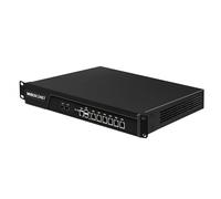 MNBOXCONET 1U Cabinet Core i7 3520M Firewall Appliance 989 Network Security Industrial Control Server, 2 x 10Gigabit SFP+, DDR3 8GB RAM 128GB SSD, 6 x 2.5GbE I226v LAN, RJ45 Console OPNsense