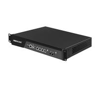 MNBOXCONET 1U Rackmount Firewall Appliance N100, 16GB RAM 1TB SSD, 19'' Rack Hardware Router PC, 2 x 10Gbit SFP+, 4 x 2.5GbE I-226V LAN, U2 OPNsense Homelab Server, Network Triple Display, Console