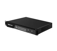 MNBOXCONET 1U Rackmount Server 19'' Firewall Router Appliance i7-7700, 2 x 10GBE SPF+ Dual Power Supply Appliance 8 x i226V Gigabit Ethernet Console OPNsense, USB 3.0, GPIO, DDR4 8GB RAM 128GB SSD
