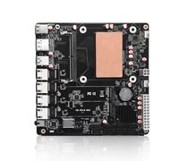 MNBOXCONET Carte mère NAS DDR5 Low Power, 6 × SATA3.0 Mini ITX Carte mère N150, carte mère 2 x NVMe (PCle3.0 x1), 32 Go de RAM 1 To SSD, pare-feu 4 x 2,5 GBE LAN, type C, SPK/MIC