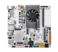 MNBOXCONET Carte mère NAS N150 6 baies, double RJ45 10 GBE LAN, carte mère Mini-ITX, 3 mini cartes M.2 NVMe, DDR5 Barebone, carte serveur domestique basse consommation, HD2.0