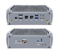 MNBOXCONET Fanless Mini PC AMD Ryzen 7 7730U (8C16T, jusqu'à 4.5GHz) Windows 11 Pro, Dual LAN Office Ordinateur de Bureau, Barebone, Radeon Graphics, HD, WiFi6, BT5.2