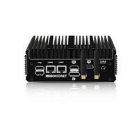 MNBOXCONET Fanless Mini PC Industrial N100, Small Computer, 32GB RAM 1TB NVMe SSD, Windows 11 Pro, Dual i226V 2.5GbE LAN, RS232 COM, WiFi5/BT4.2, Business Office Triple Display