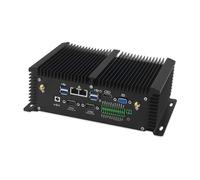 MNBOXCONET Industral Mini PC Fanless Low Power Core i7 7500U, Micro Embedded PC 8 Go RAM 128 Go SSD, WiFi/BT4, 22 broches GPIO Small Box Computer Win Linux with 2 x RS232/422/485 COM, 2 x GbE LAN