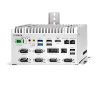 MNBOXCONET Mini PC Fanless Low Power J6412, DIN-Rail Mount Industrial Firewall, Micro Embedded PC 8GB RAM 128GB SSD, 2 x GbE LAN, 8GPIO, 6COM, DC 9-36V Power Input