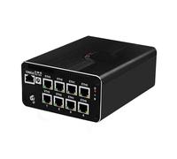 MNBOXCONET Mini PC i5-1240p (jusqu'à 4,4 GHz), 8 ports I226 V LAN, Firewall Appliance Hardware Micro Desktop DDR5 8 Go RAM M.2 NVME 512 Go SSD, HD, DP, TypeC 4K Win 11 Pro, fente TF
