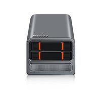 MNBOXCONET Mini PC N305 Nas 2 Baies Server Octa-Core,3-in-1 Micro PC Computer DDR5 8GB RAM 256GB NVMe SSD, SPK/MIC, Dual 2.5GbE i226V LAN Soft Router, Hot Swapping HTPC Network Security