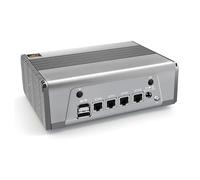 MNBOXCONET Mini PC Ordinateur de Bureau Ryzen 7 7840HS (8C/16T), Micro Computer Windows 11 Pro Office Firewall Router Silver, NO RAM NO SSD Barebone, 4 x Intel i226V 2.5GbE LAN, Type-C, WiFi6, BT5.2