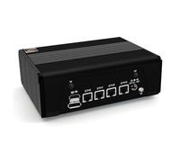 MNBOXCONET Mini PC Ordinateur de Bureau Ryzen 7 7840HS (8C/16T), Micro Computer Windows 11 Pro Office Firewall Router Black, DDR5 16GB RAM 128GB SSD, 4 x Intel i226V 2.5GbE LAN, Type-C, WiFi6, BT5.2