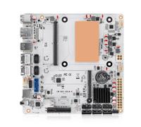 MNBOXCONET NAS Carte mère N150 DDR5 Low Power Barebone NO RAM/SSD | Mini-ITX Carte mère avec 6 x SATA3.0, carte d'ordinateur 2 x NVMe (PCle3.0 x1), 2 x 2,5 GBE i226V LAN, fente PCle 3.0 x 4