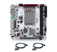 MNBOXCONET Q670 Carte mère NAS 8 baies LGA 1700, PCIe5.0 x16 slot Mini ITX carte mère avec 8 × SATA3.0, 3 × M.2 NVMe carte à monter soi-même, double DDR5 32 Go de RAM 1 To SSD, USB C 20 Gbit/s avec 2