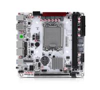 MNBOXCONET Q670 Carte mère NAS 8 baies LGA 1700, PCIe5.0 x16 slot Mini ITX carte mère avec 8 × SATA3.0, 3 × M.2 NVMe carte à monter soi-même, double DDR5 32 Go de RAM 1 To SSD, USB C 20 Gbit/s, HD2.0+