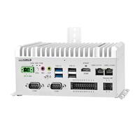 MNBOXCONET sans Ventilateur Mini PC J6412 Low Power, DIN-Rail Mount Industrial Firewall Computer, Micro Embedded PC DDR4 Barebone, 2 x GbE LAN, GPIO, 2 x RS232/485 COM, DC 9-36V Power Input