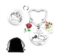 MNBVBV Cadeau Annonce grossesse tata porte clef futur tata porte clef tata cadeau tu vas etre tata Cadeau Originale pour Soeur pour Anniversaire Noël Naissance (1)