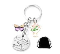 MNBVBV Cadeau Annonce grossesse tata porte clef futur tata porte clef tata cadeau tu vas etre tata Cadeau Originale pour Soeur pour Anniversaire Noël Naissance (2)