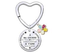 MNBVBV Cadeau Cousine Porte-clés - J'ai essayé de te trouver le meilleur des cadeaux mais hélas,tu m'as déjà! - Cadeau Cousine Anniversaire porte-clés (1)