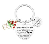 MNBVBV Cadeau Fete des Meres Et Belle Mere Porteclef Cadeau Belle Mere, Cadeau Belle Maman, Cadeau Anniversaire Belle Mere, Original Porte Clef Belle Mere,Cadeau de Belles-filles et belle-maman (1)