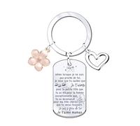 MNBVBV Cadeau Fils Fille Porte Clés Homme Femme Cadeau D'anniversaire Garçon Fille Enfant Je T'aime Mon Fils Ma Fille (1)