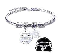 MNBVBV Cadeau Nounou fin de contrat Bracelet Nounou fin d'année Cadeau nounou original bracelet pierre cadeau nounou vacances été (1)