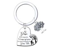 MNBVBV - Porte-clés papa exceptionnel - cadeau fête des pères et fête grands pères - annonce grossesse et naissance - porte clefs personnalisé - cadeau papa anniversaire Noël naissance papa clés (5)