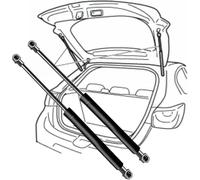 MNBVGHH 2 Pièces Ressorts à Gaz de Coffre de Voiture, pour Mercedes GLA X156 2013-2019 Hayon Verins de Coffre Voiture Hayon Amortisseur Tige Support Accessoires