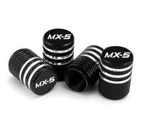 MNBVGHH 4 Pieces Bouchon Valve Pneu Voiture, pour Mazda MX-5 MX5 Antivol Bouchon Résistant à la Corrosion Pneu Protection Accessoire,B