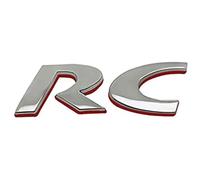 MNBVGHH EmblèMe Logo Voiture pour Peugeot RC Sport GT 106 205 206,Autocollant emblème,Lettres, Modifié Décoratifs Accessoires 3D ExtéRieurs,C