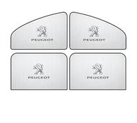 MNBVGHH fenêtre latérale Pare-Soleil de Voiture, pour Peugeot 208 2019-2023 Pare-Soleil Voiture Bébé,Avant Et ArrièRe Vitres latérales Pare-Soleils Privée Protège Couverture,4PCS