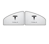 MNBVGHH fenêtre latérale Pare-Soleil de Voiture, pour Tesla Model Y 2021-2024 Pare-Soleil Voiture Bébé,Avant Et ArrièRe Vitres latérales Pare-Soleils Privée Protège Couverture,2PCS-Front-Doors
