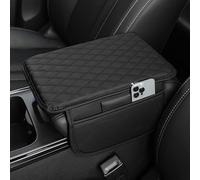 MNBVGHH Housse Coussin Console Centrale Voiture, pour Ford KA II 2009+ Étui de Protection d'accoudoir Console Centrale en Cuir PU Épaissi Antidérapant