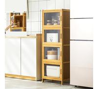 MNBVH Armoire de rangement de cuisine autoportante avec portes, buffet multifonction, étagère pour épices, casseroles et poêles, idéale pour la cuisine, le salon et la salle à manger