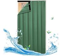 MNBVH Rideau Isolant, Housse de Rideau Isolant, Rideau Isolant Acoustique, Couverture Isolante PU hivernale Lourde, Rideau Isolant Contre Le Vent, l'eau et Le Froid, (Size:90×210cm,Color:B)