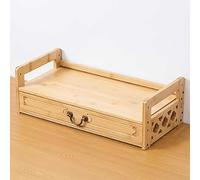 MNBVH Table de méditation pour autel spirituel, table Puja avec tiroir, parfaite pour les prières, la divination, l'adoration ou les meubles en bambou pour exposer des verres, des plantes et des