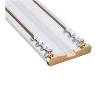 MNBVH Tringle de rideau de plafond épaisse en aluminium 1 m Gris Double Track pour séparateur de pièce Parfait pour la maison et le bureau. Utilisez une solution durable et élégante pour une