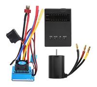 MNDPOAATY ESC sans balais 120 A avec Moteur sans balais 3650 2300 KV et Carte de Programme, Moteur RC Haute Performance ESC Combo pour Voitures RC à l'échelle 1:10, Conception étanche avec