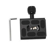 MNDPOAATY Tripod Quick Release Plate Clamp, 3/8 inch QR Clamp with 60mm Arca Swiss Compatible Plate and Triple Bubble Level for Camera Mount, Includes 1/4 to 3/8 Adapter and Wrench