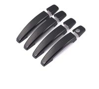 MNEUEQ Autocollant Couverture Poignée Porte Voiture Garniture Moulage Protection Pour Opel Pour Astra H 2004 - 2009(Noir)